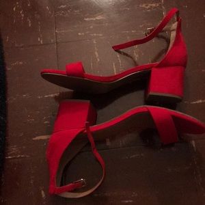 Merona Shoes - Merona red block heels Merona Shoes - Merona red block heels